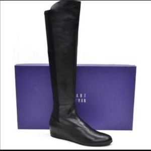 Stuart Weiztman Over The Knee Wedged Boot